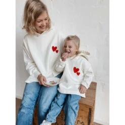 Atelier Rive Heart Hoodie Mama & Papa -Geschäft Für Babyprodukte atelier rive heart hoodie mama papa 3