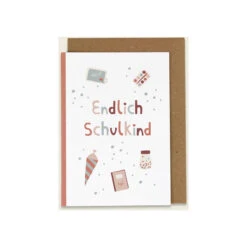 Ava & Yves Glückwunschkarte 'Endlich Schulkind'