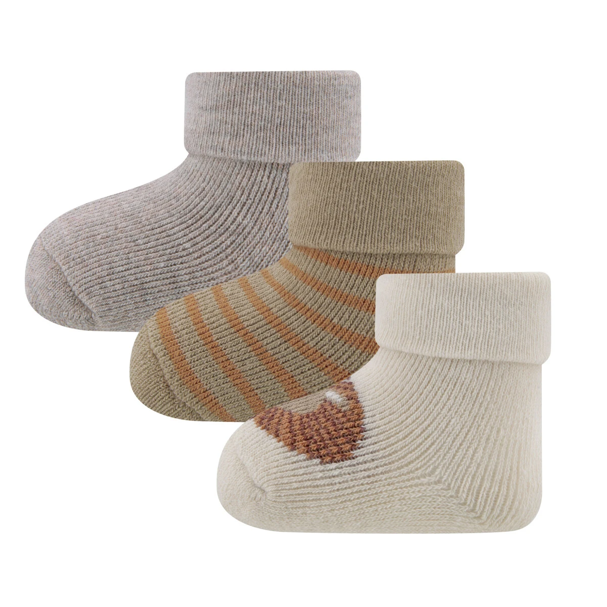 Ewers Erstlingssocken 3er Set Löwe 1 Ewers Erstlingssocken 3er Set Löwe