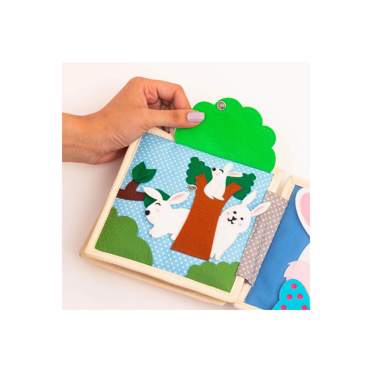 Jolly Designs Funny Bunny - 6 Seiten Mini Quiet Book 5 Jolly Designs Funny Bunny - 6 Seiten Mini Quiet Book – Bild 5