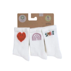 LÄSSIG Lässig Tennissocken Kinder 3er-Set - Little Gang Smile
