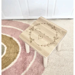 Little Pippa Hocker Aus Holz Personalisiert