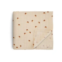 Mushie Organic Swaddle Butterflies