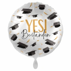 Premioloon Ballon "Yes! Bestanden"