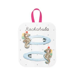 Rockahula Haarspangen 2 Stück Glitter Rainbow Seahorse
